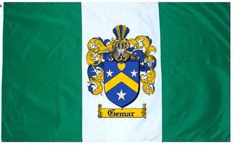 Gemar family crest coat of arms flag