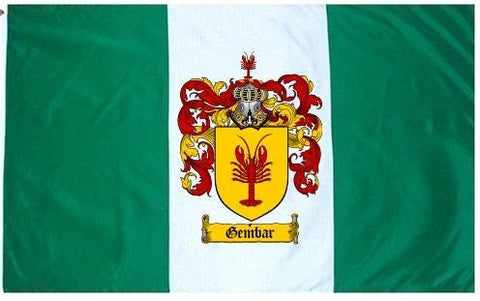 Gembar family crest coat of arms flag