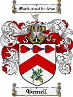 Gemell coat of arms family crest download