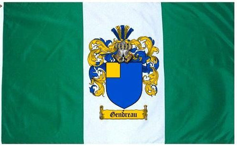 Gendreau family crest coat of arms flag