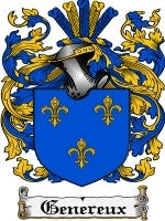 Genereux coat of arms family crest download