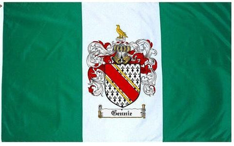 Gennie family crest coat of arms flag