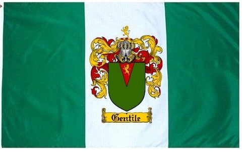 Gentile family crest coat of arms flag