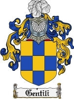 Gentili coat of arms family crest download