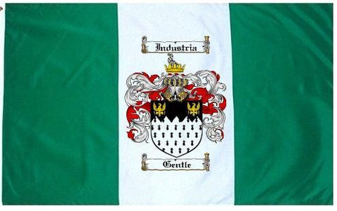 Gentle family crest coat of arms flag