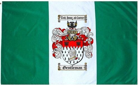 Gentleman family crest coat of arms flag