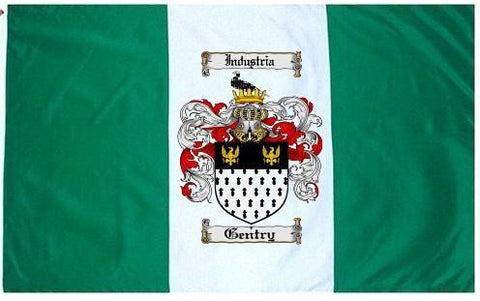 Gentry family crest coat of arms flag