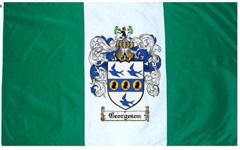 Georgeson family crest coat of arms flag