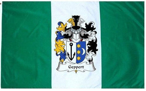 Geppert family crest coat of arms flag