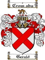 Gerald coat of arms family crest download