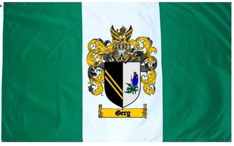 Gerg family crest coat of arms flag