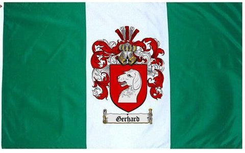 Gerhard family crest coat of arms flag
