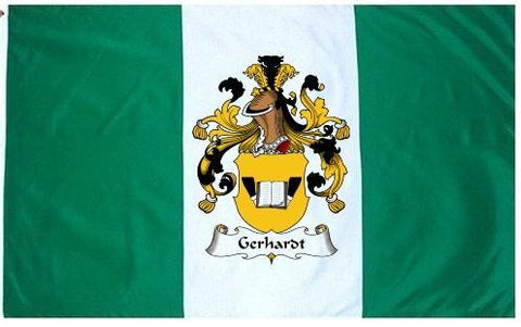 Gerhardt family crest coat of arms flag
