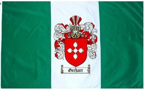 Gerhart family crest coat of arms flag