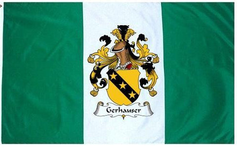 Gerhauser family crest coat of arms flag