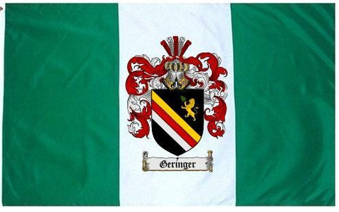 Geringer family crest coat of arms flag