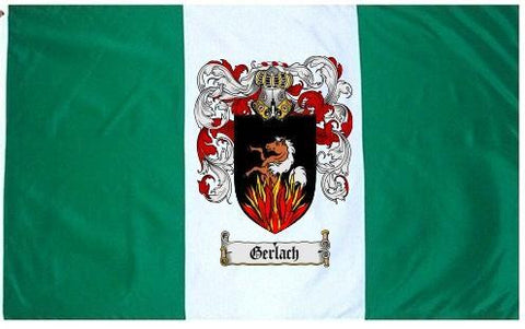 Gerlach family crest coat of arms flag