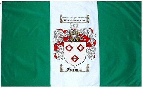 Germer family crest coat of arms flag