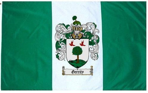 Gerrity family crest coat of arms flag