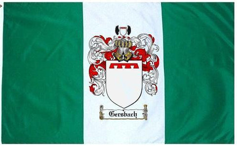 Gersbach family crest coat of arms flag