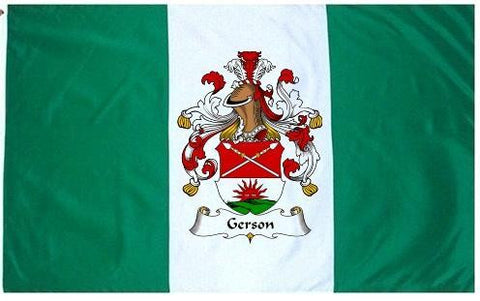Gerson family crest coat of arms flag