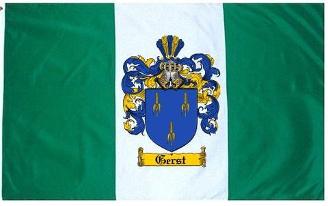 Gerst family crest coat of arms flag