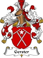 Gerster coat of arms family crest download