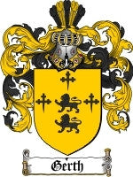 Gerth coat of arms family crest download