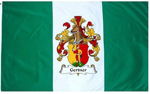 Gertner family crest coat of arms flag