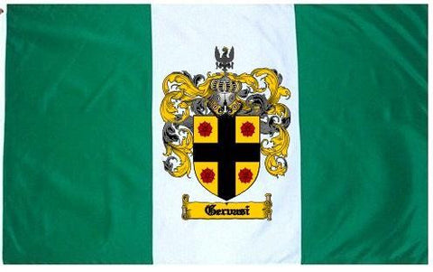 Gervasi family crest coat of arms flag