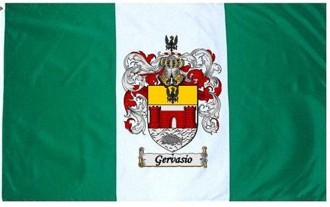 Gervasio family crest coat of arms flag