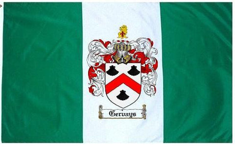 Gervays family crest coat of arms flag