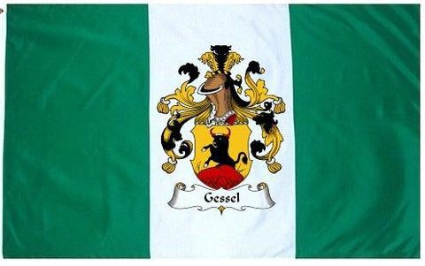 Gessel family crest coat of arms flag