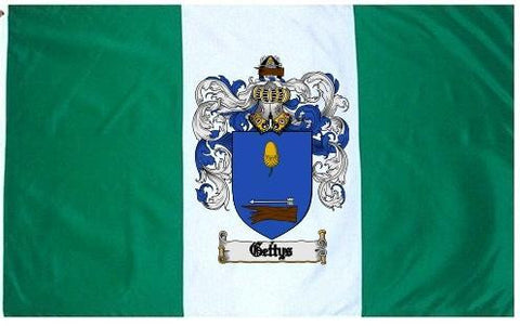 Gettys family crest coat of arms flag