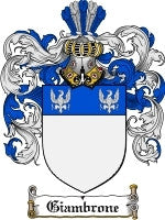 Giambrone coat of arms family crest download