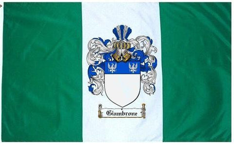 Giambrone family crest coat of arms flag