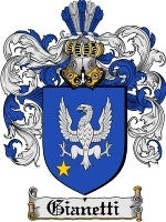 Gianetti coat of arms family crest download