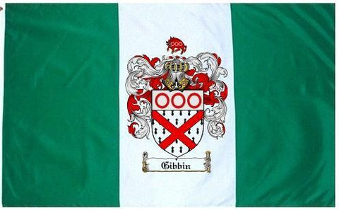 Gibbin family crest coat of arms flag