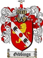 Gibbings coat of arms family crest download