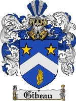 Gibeau coat of arms family crest download