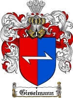 Gieselmann coat of arms family crest download