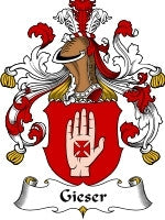 Gieser coat of arms family crest download