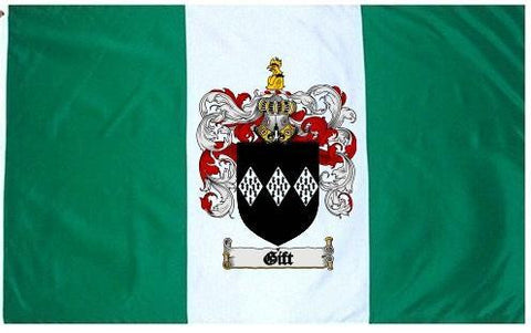 Gift family crest coat of arms flag