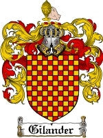 Gilander coat of arms family crest download