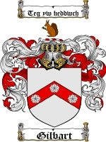 Gilbart coat of arms family crest download