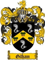 Gilham coat of arms family crest download