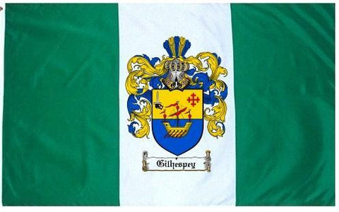 Gilhespey family crest coat of arms flag
