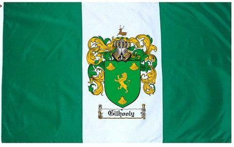 Gilhooly family crest coat of arms flag