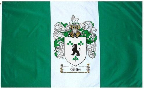 Gilin family crest coat of arms flag