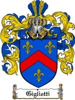 Giliotti coat of arms family crest download